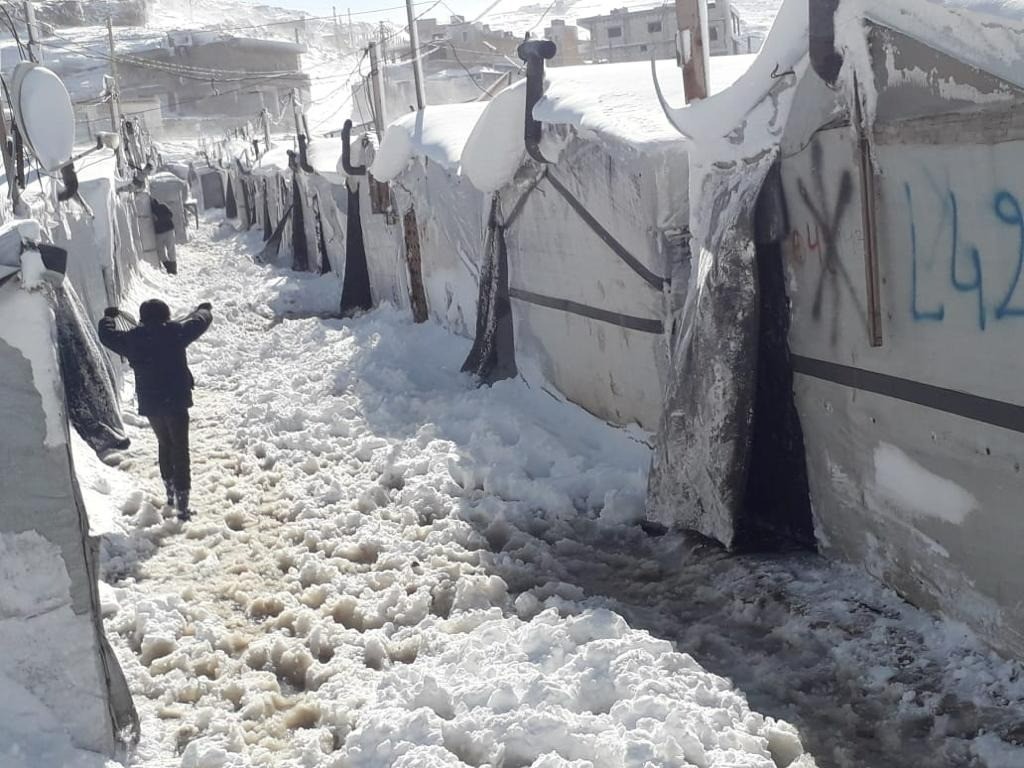 レバノンでのシリア難民への食糧・越冬支援