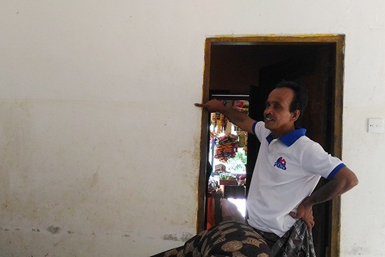 デニヤヤ周辺での洪水、土砂崩れ被害状況