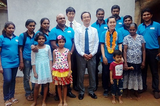 損壊家屋の修復完成オープニングセレモニー