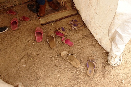 トルコでの越冬支援 子どもの防寒着配布